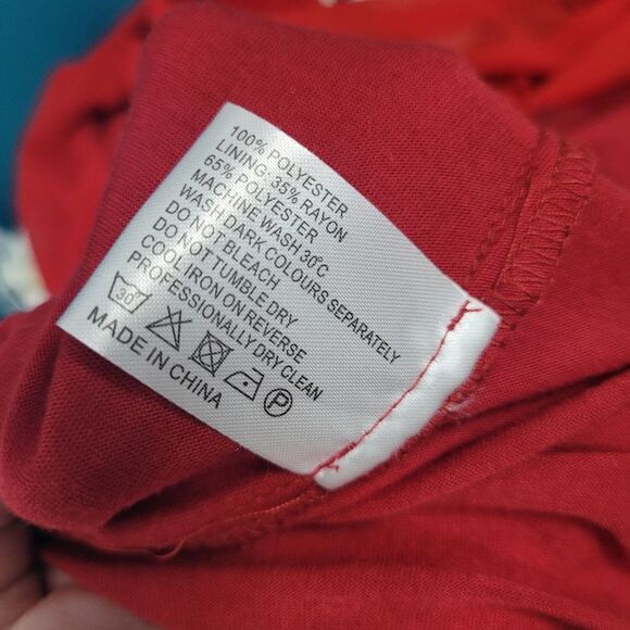 Modcloth Rube Belle red high neck classic holiday retro vibe dress size 10 NWT - Picture 7 of 7